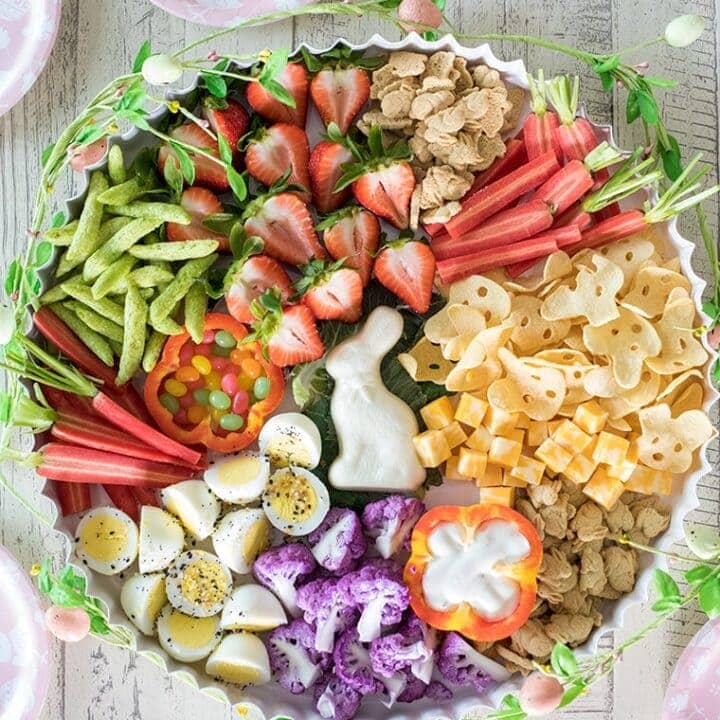 Healthy Easter Toddler Snack Board