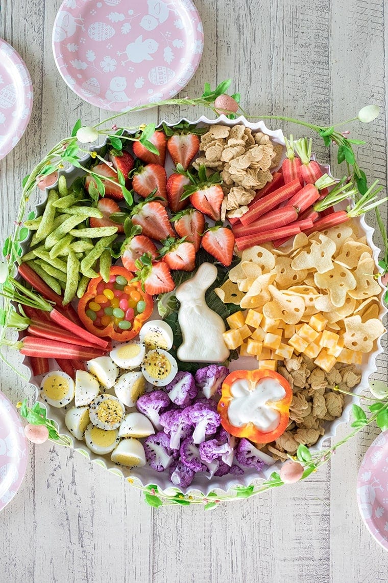 Healthy Easter Toddler Snack Board