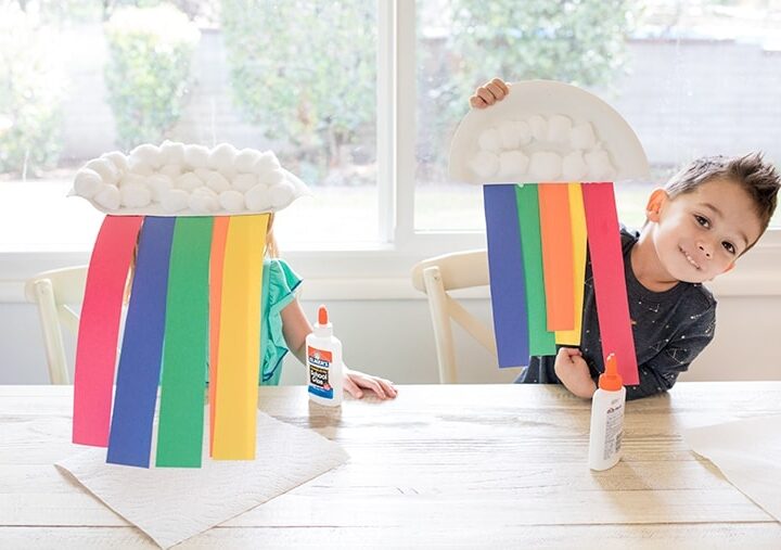 Paper Plate Rainbow Craft for Kids