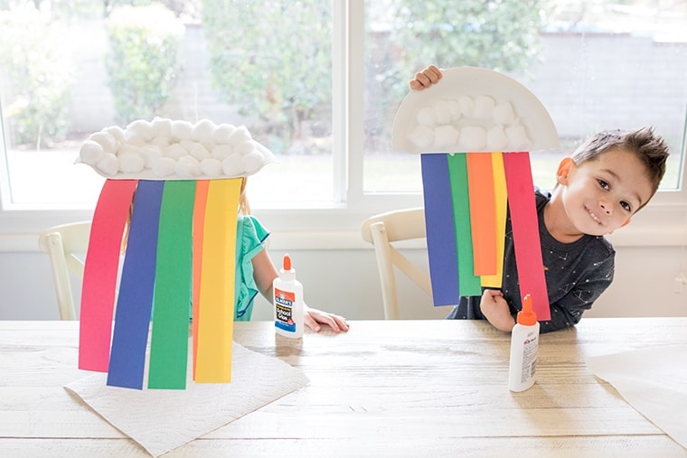 Paper Plate Rainbow Craft for Kids