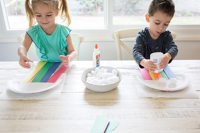 Paper Plate Rainbow Craft for Kids