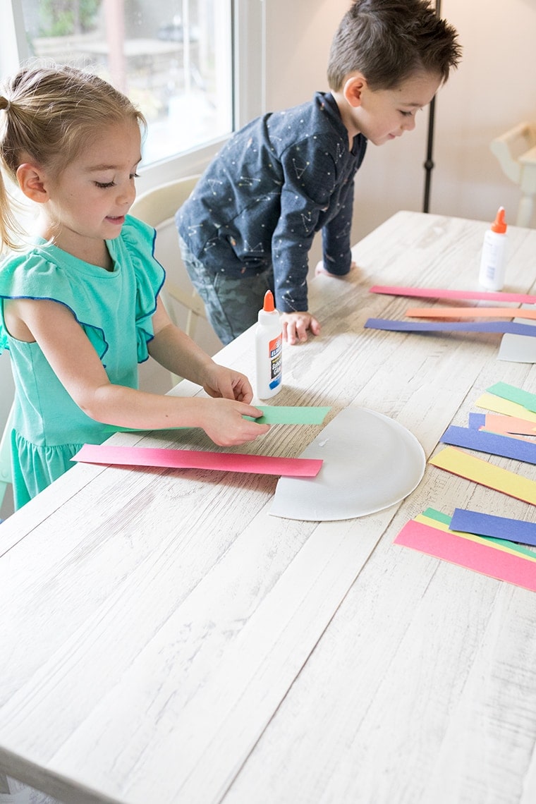 Paper Plate Rainbow Craft for Kids