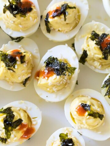 Wasabi Deviled Eggs