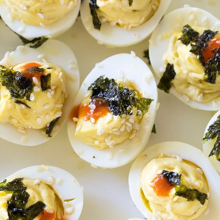 Wasabi Deviled Eggs