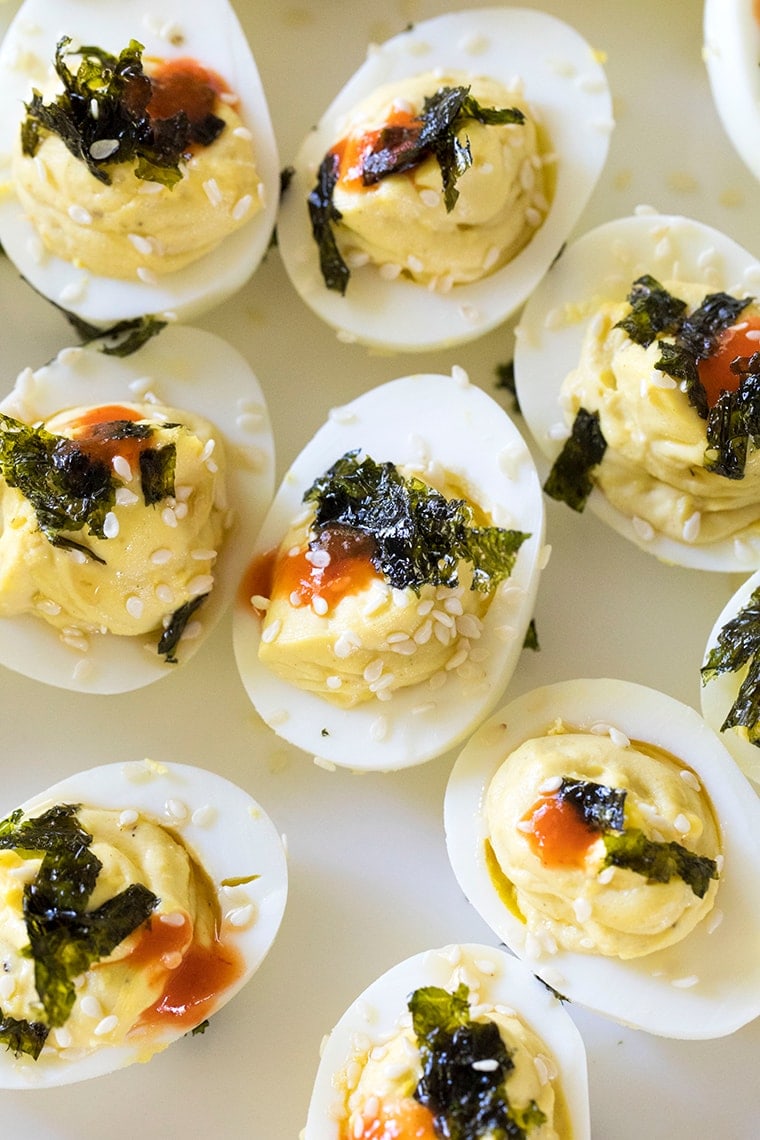 Wasabi Deviled Eggs