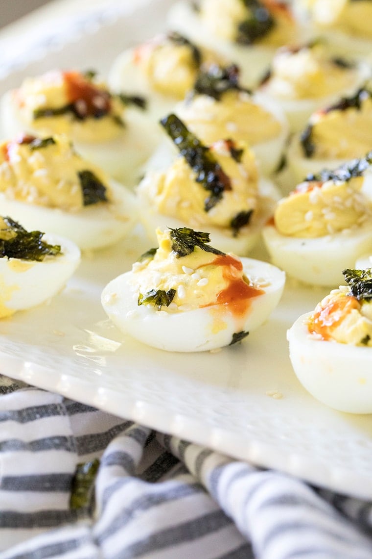 Wasabi Deviled Eggs