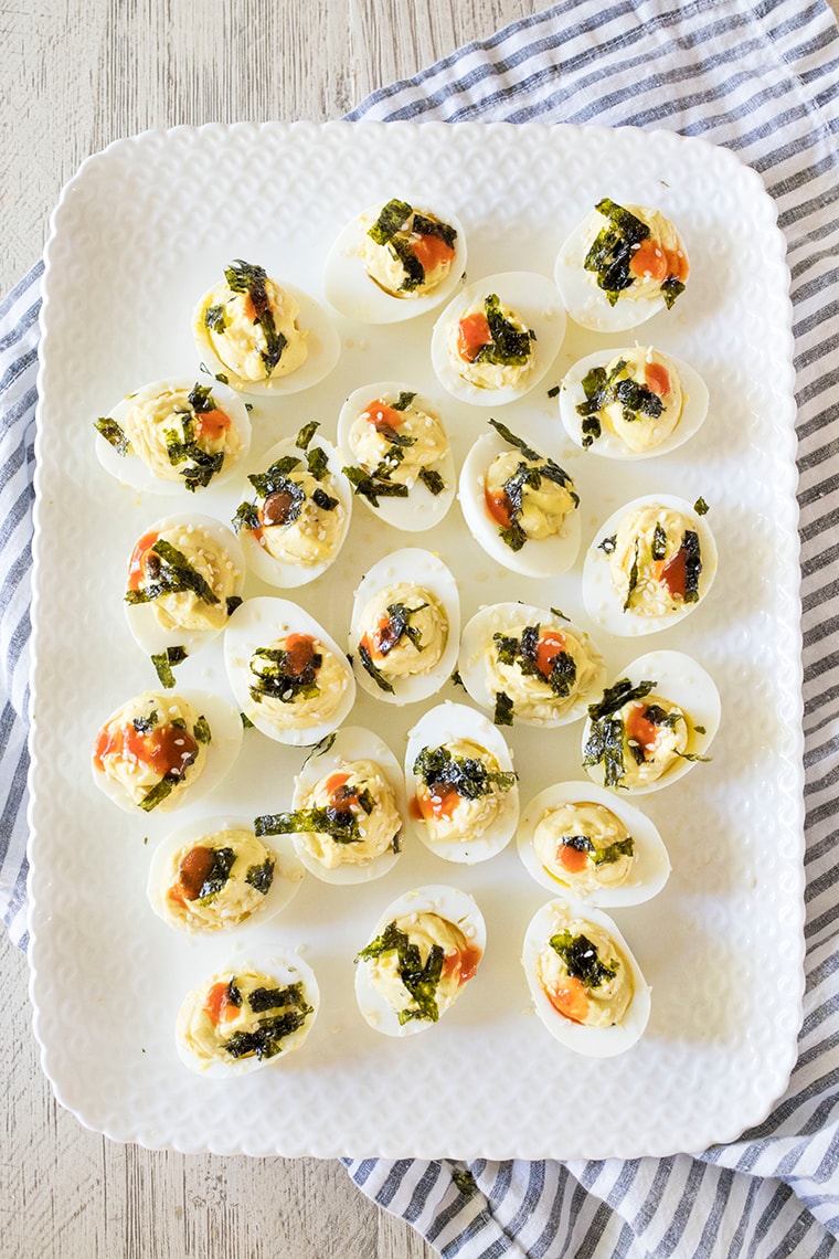 Wasabi Deviled Eggs