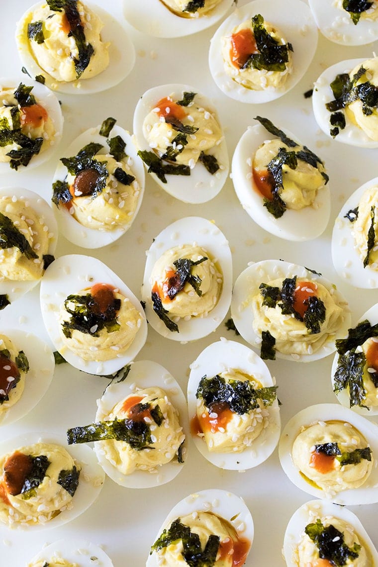 Wasabi Deviled Eggs