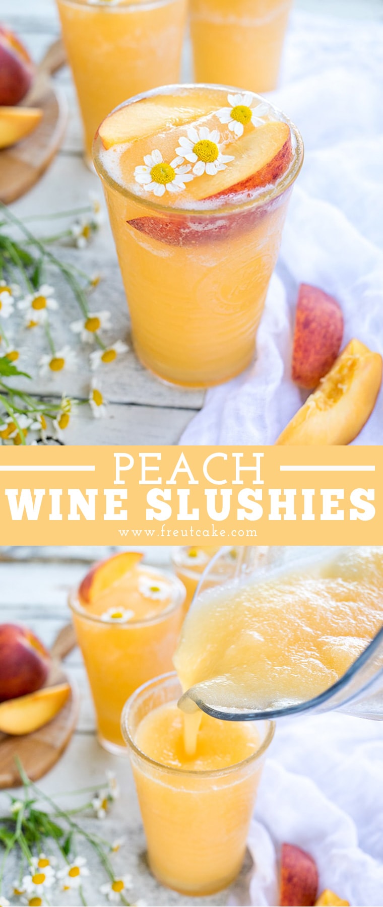 Peach White Wine Slushie Recipe