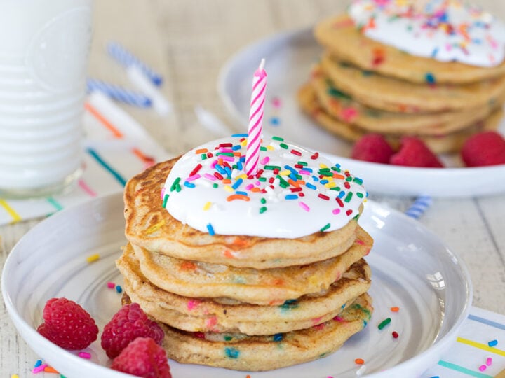 Birthday pancakes on sale
