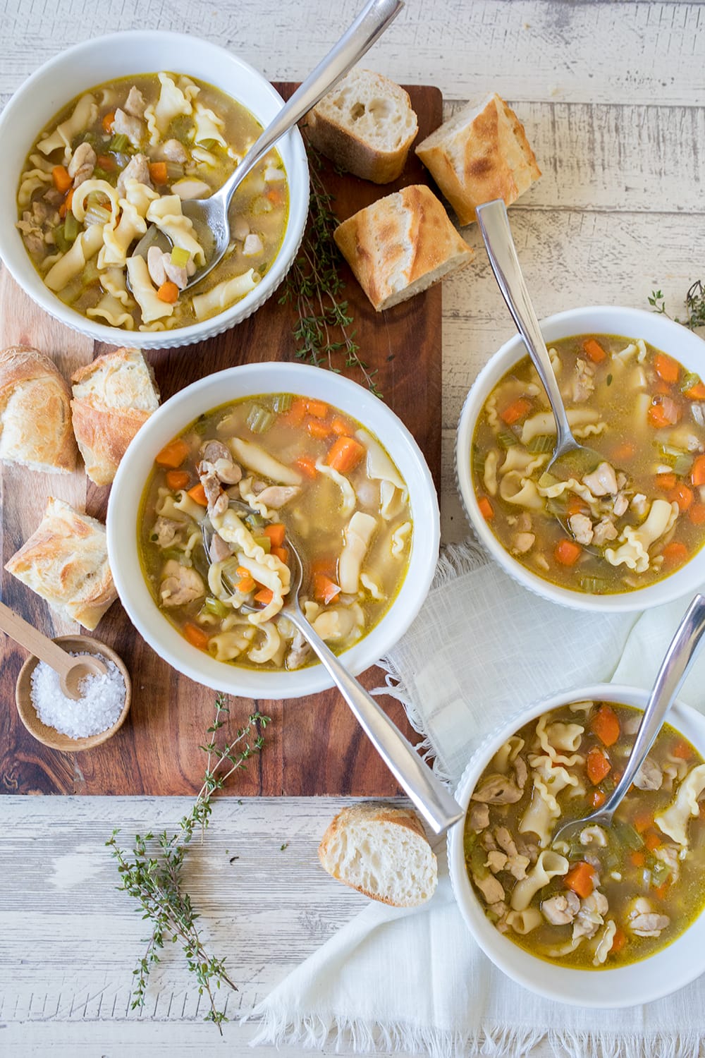 Big Batch Chunky Chicken Noodle Soup