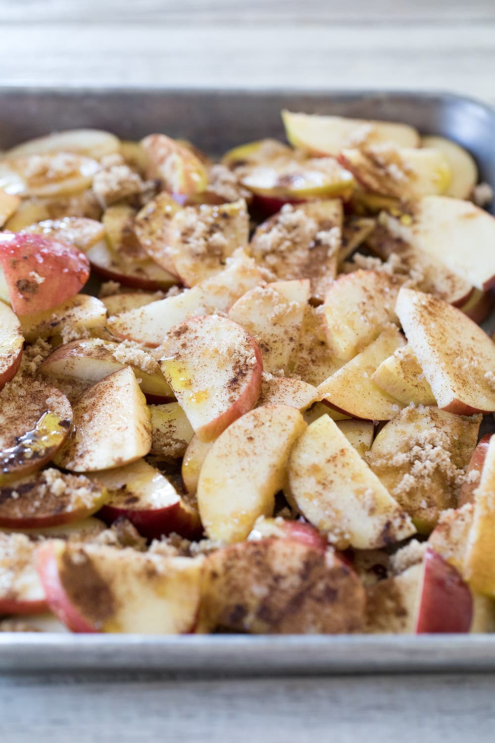 Salted Caramel Apple Baked Brie