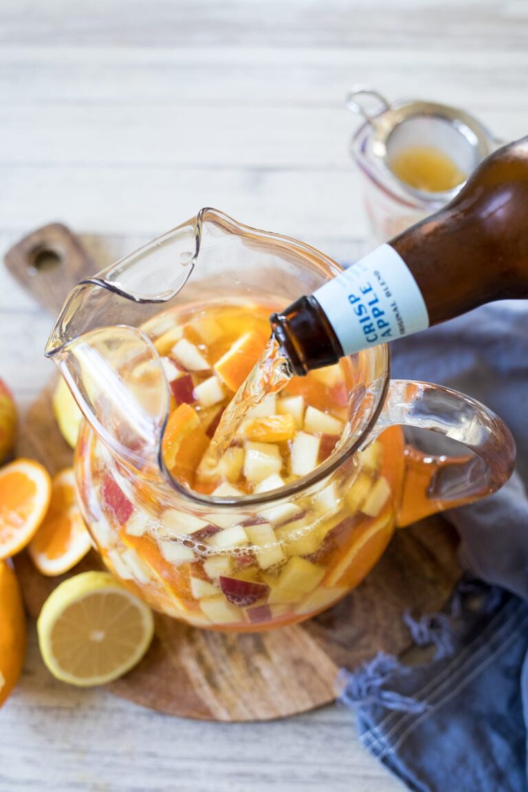 Sparkling Fall Hard Apple Cider Sangria • Freutcake