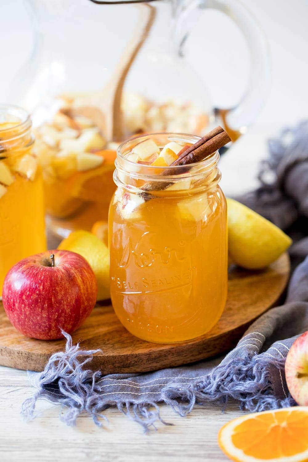 Sparkling Hard Apple cider Sangria - Fall Drink Recipes