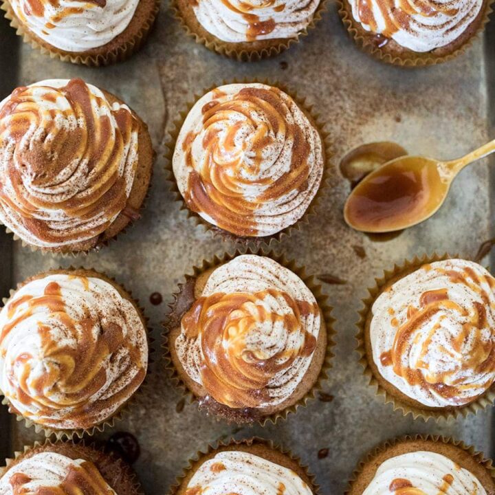 Apple Cider Cupcakes with Cider Buttercream Frosting