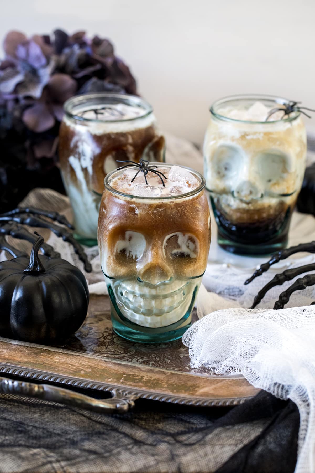 Halloween Coconut White Russian Cocktails