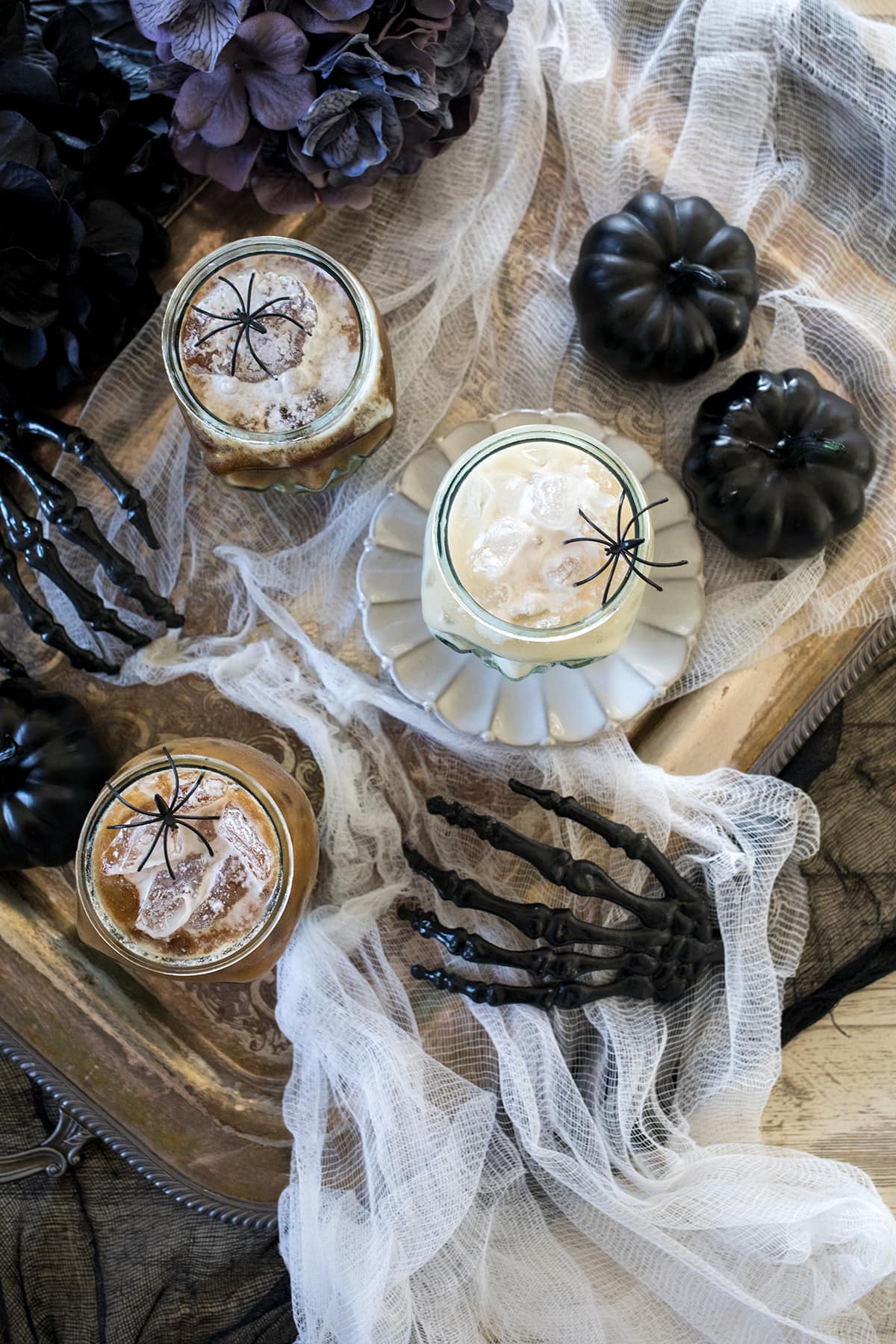 Halloween Coconut White Russian Cocktails