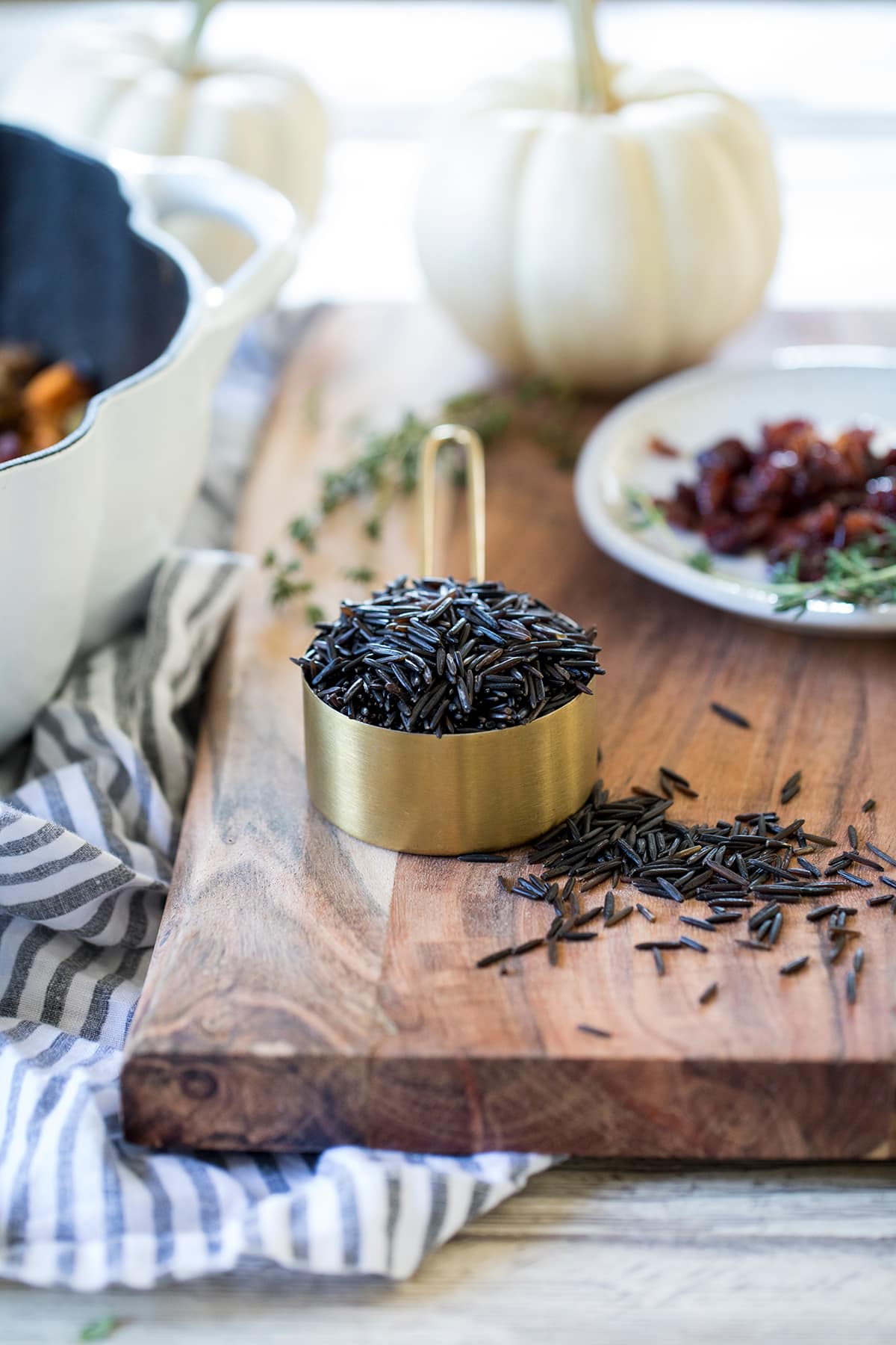 Wild Rice with Sausage Sweet Potato and Cranberries