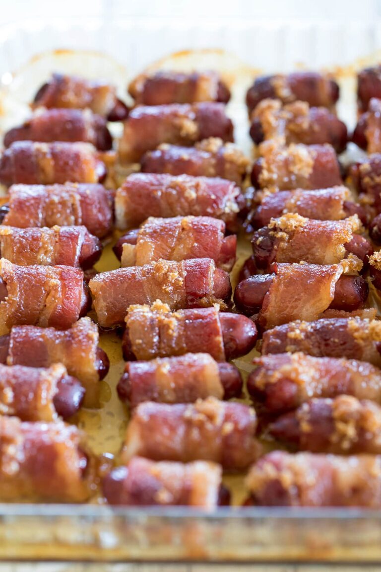Brown Sugar Bacon Wrapped Little Smokies • Freutcake