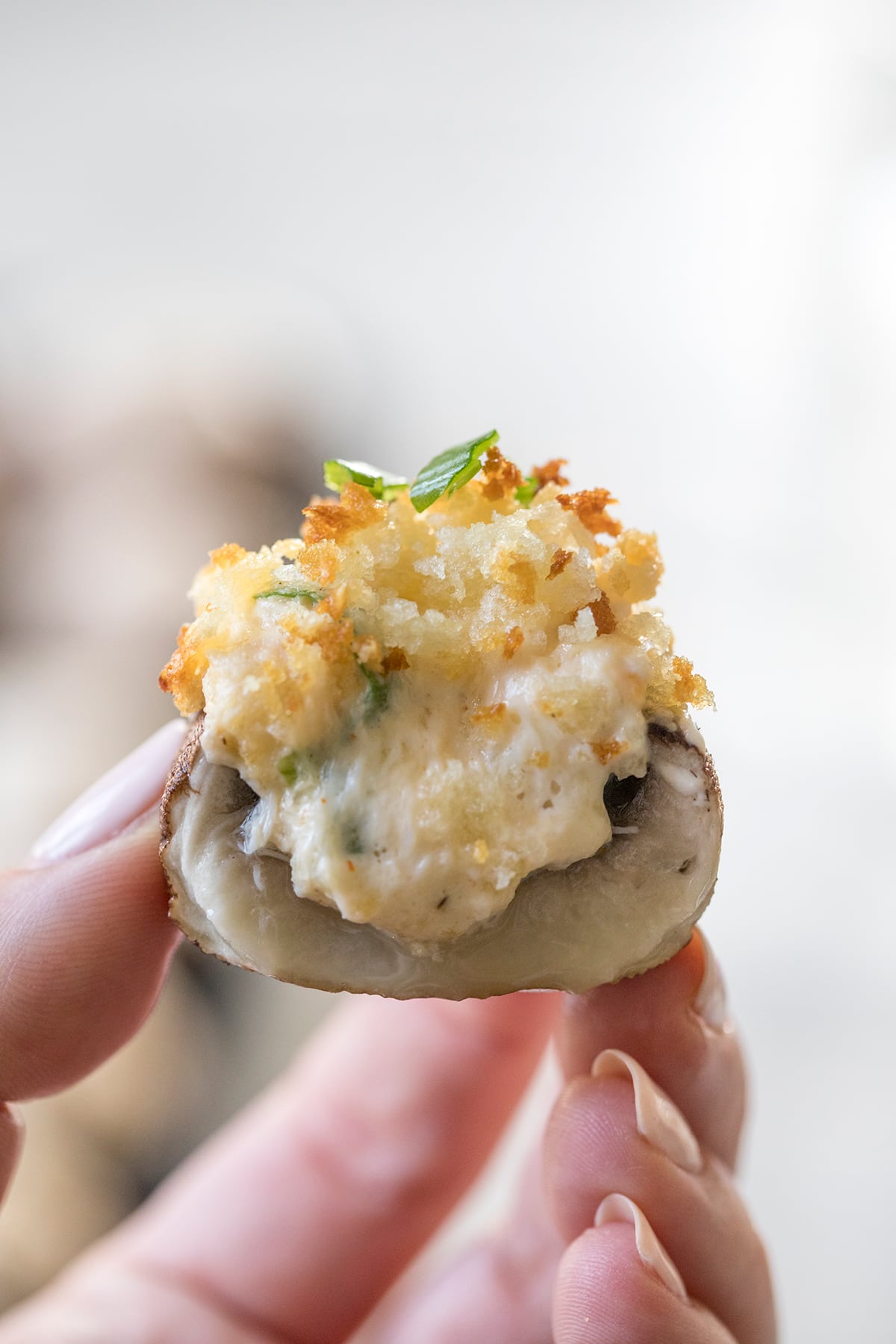 Easy Crab Stuffed Mushrooms