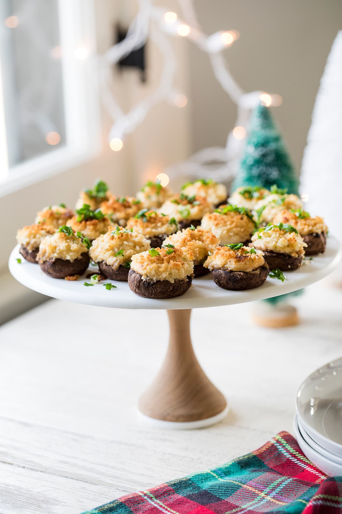 Easy Crab Stuffed Mushrooms