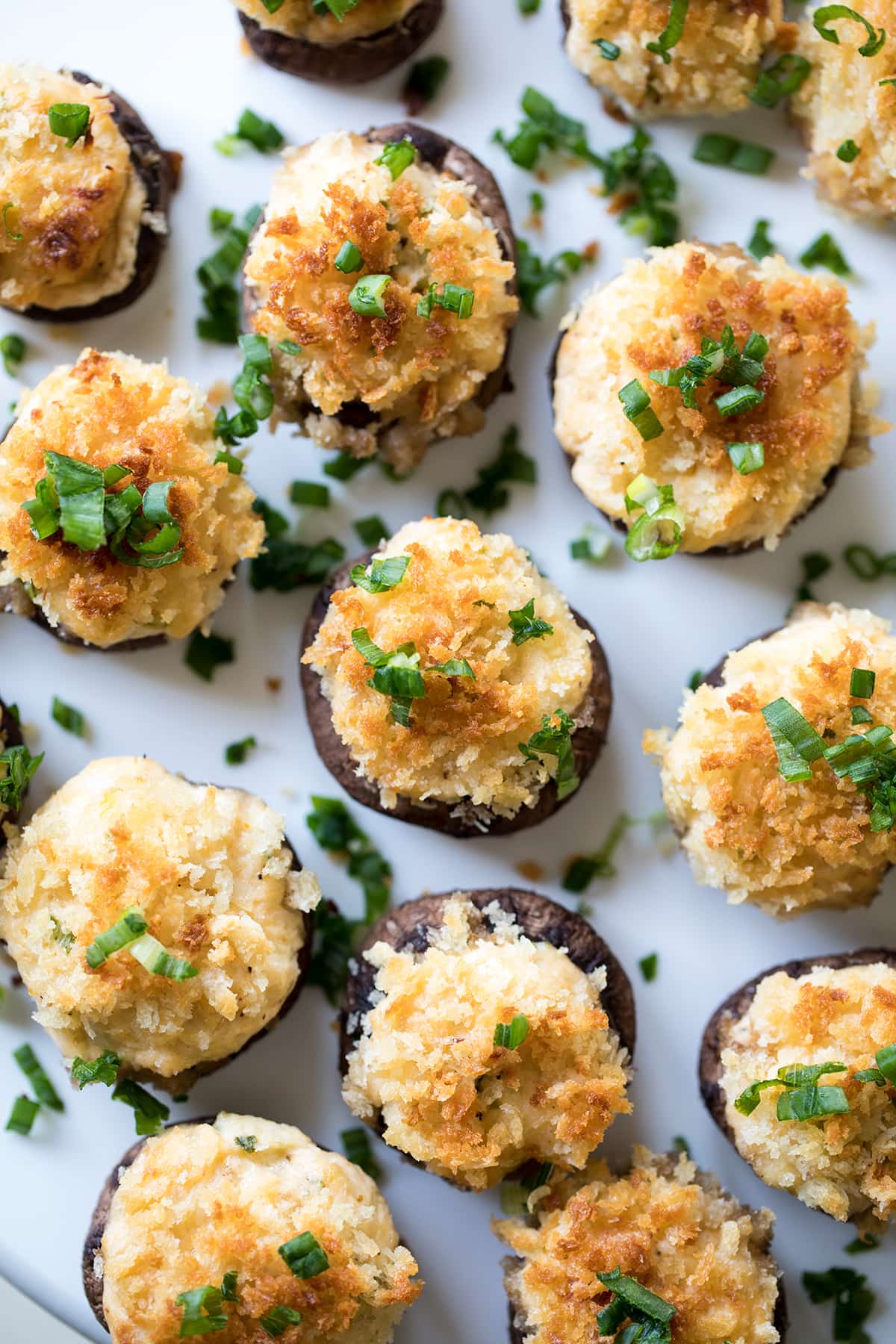 Easy Crab Stuffed Mushrooms