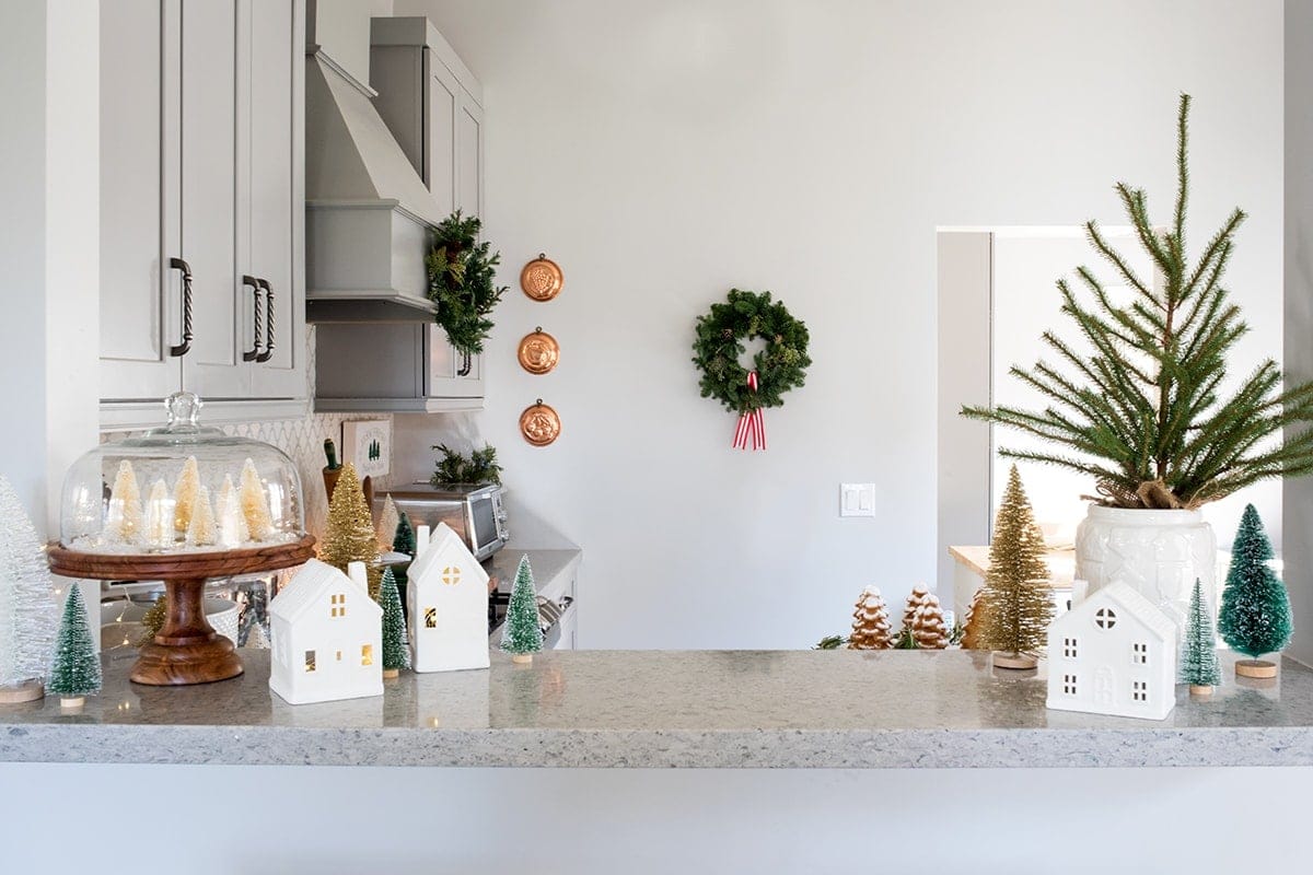 Pine Tree Inspired Christmas Kitchen Decor