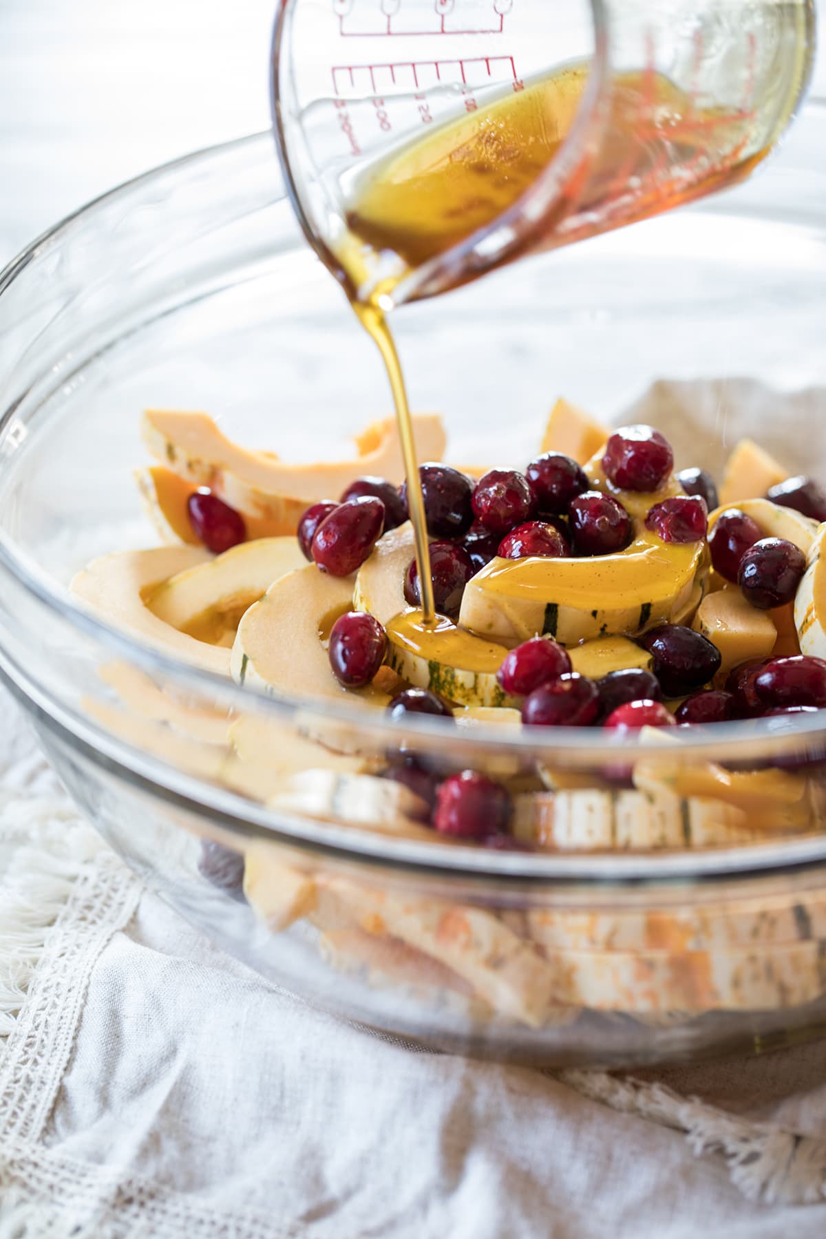 Roasted Delicata Squash with Cranberries and Feta makes a perfect Thanksgiving side dish #thanksgiving #delicata #squash #healthy