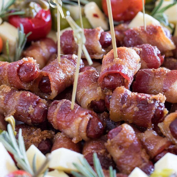 Brown Sugar Bacon Wrapped Little Smokies