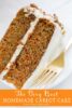 The Very Best Carrot Cake with Cream Cheese Frosting