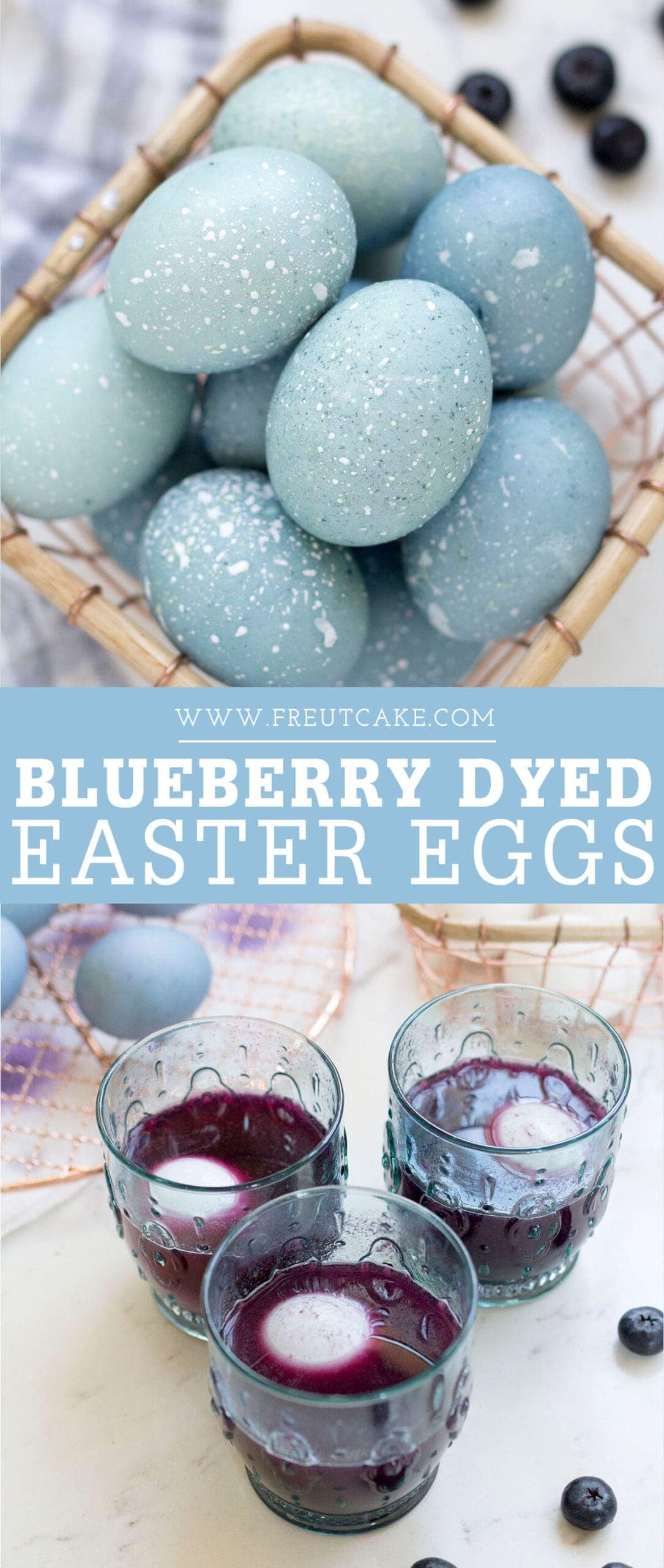 Blueberry Dyed Easter Eggs