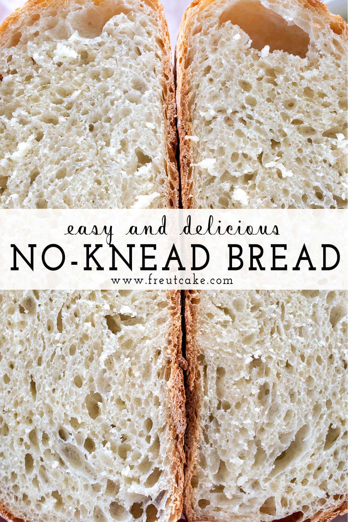 No Knead Bread Recipe with just 4 Ingredients!