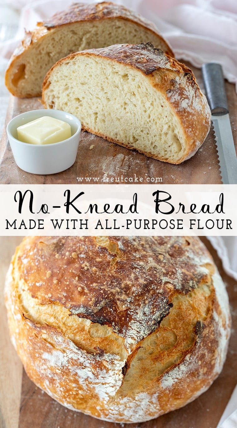 No Knead Bread Recipe with just 4 Ingredients!