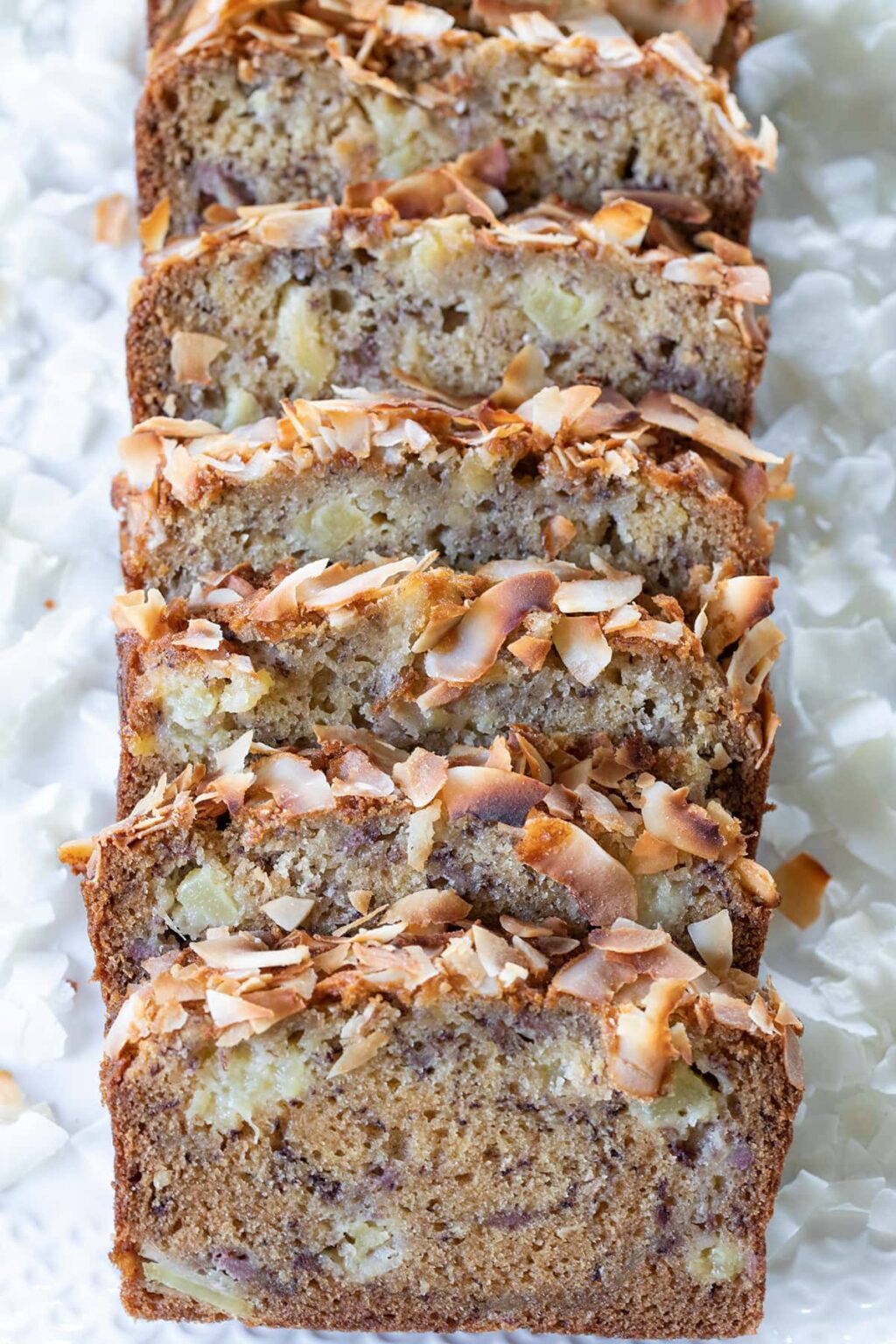 Pineapple Coconut Banana Bread • Freutcake