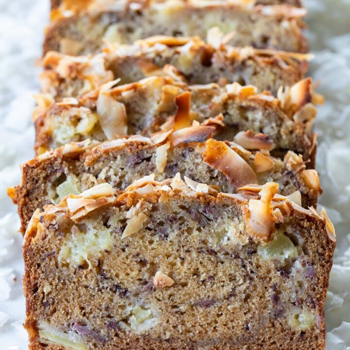 Pineapple Coconut Banana Bread