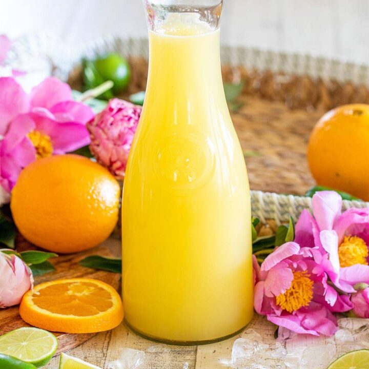 Easy Homemade Margarita Mix with Orange Liqueur