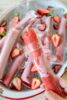 Strawberry Rhubarb Sorbet Pops