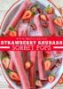 Strawberry Rhubarb Sorbet Pops