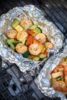 Lemon Garlic Shrimp Grill Packets