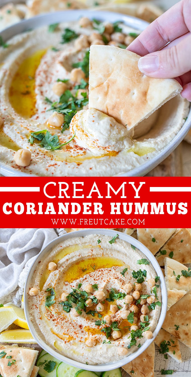 Creamy Coriander Hummus • Freutcake