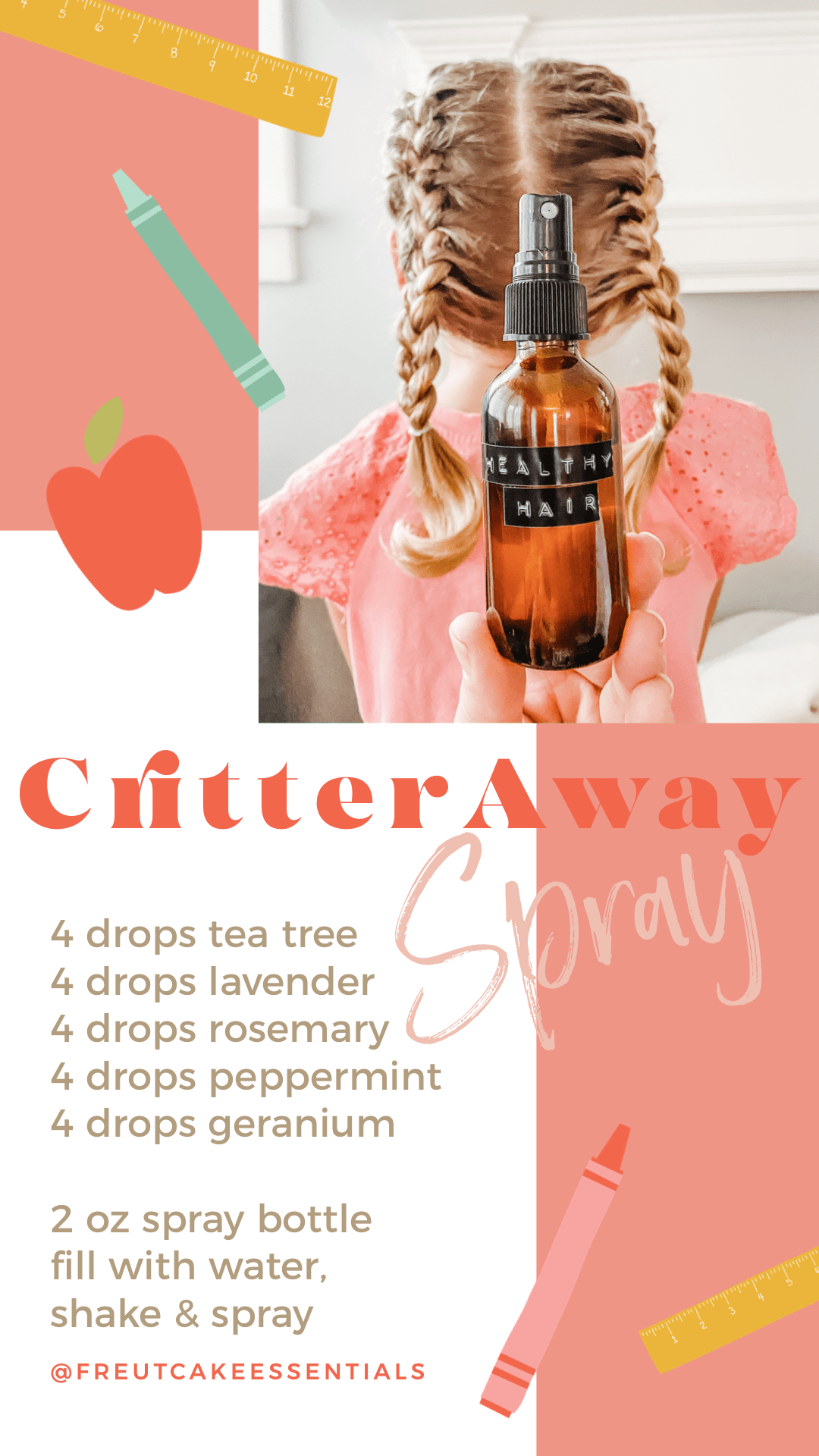 Critter Away Spray using Essential Oils