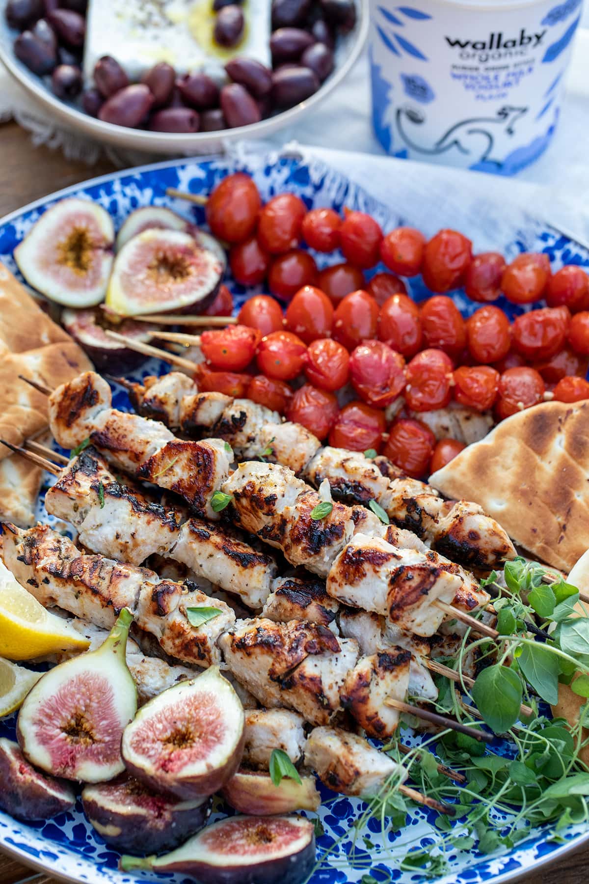 Marinated Greek Yogurt Chicken Skewers are perfect for grilling!