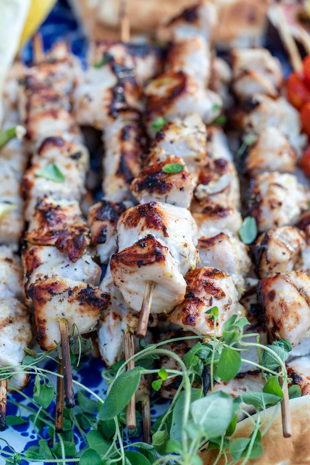 Marinated Greek Yogurt Chicken Skewers are perfect for grilling!