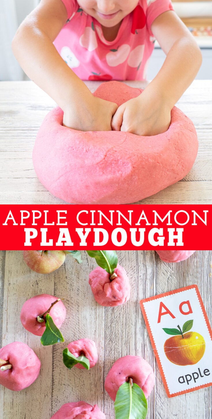Apple Playdough Recipe - Little Bins for Little Hands