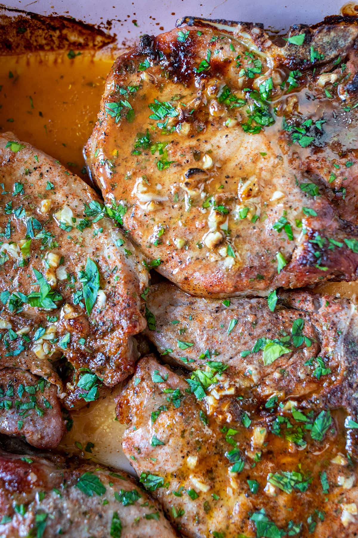 Oven Baked Garlic Ranch Pork Chops