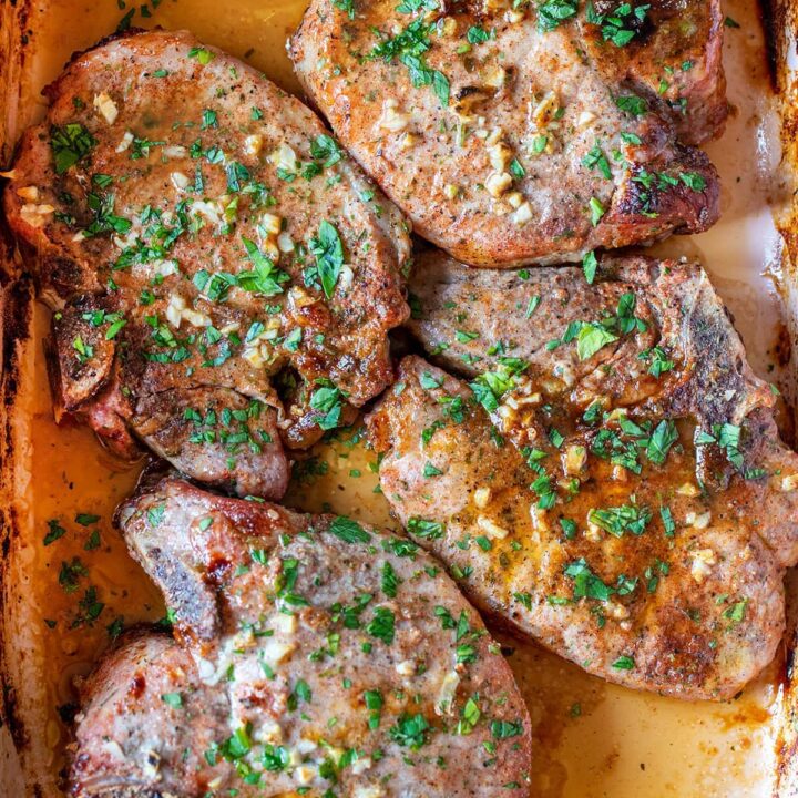 Oven Baked Garlic Ranch Pork Chops