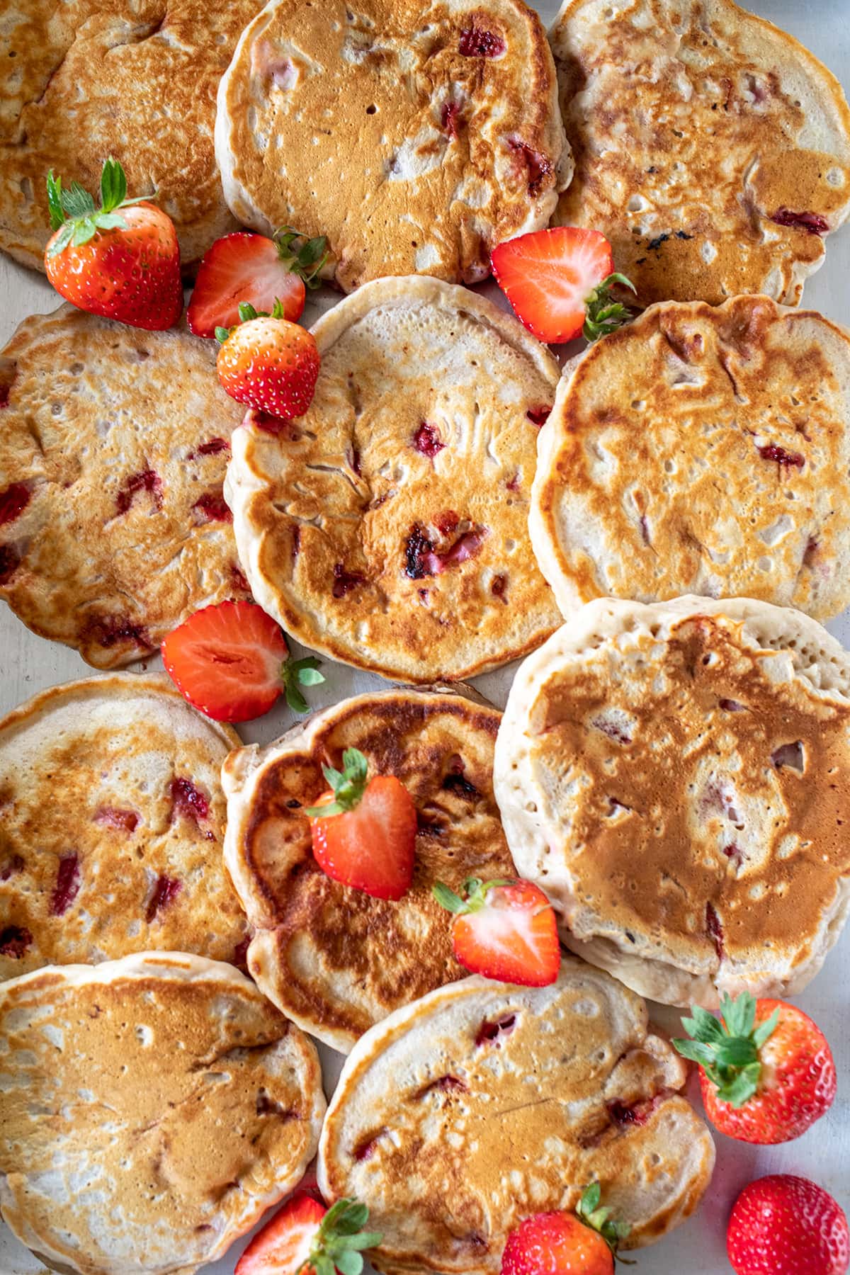 Double Strawberry Yogurt Pancakes