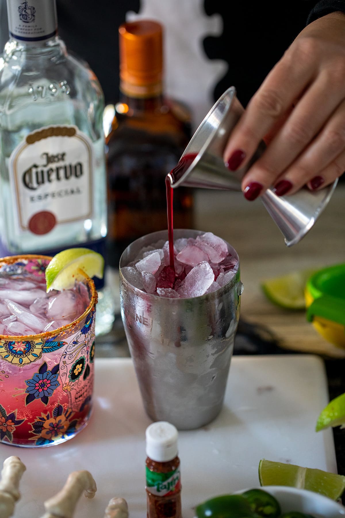 Chili Pomegranate Margarita