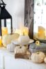 Chic White Pumpkin Halloween Decor