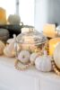 Chic White Pumpkin Halloween Decor